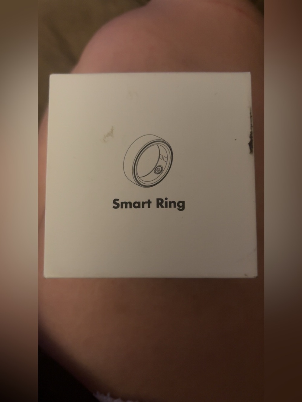 Smart Ring Wearable in White - Compact Activity Tracker